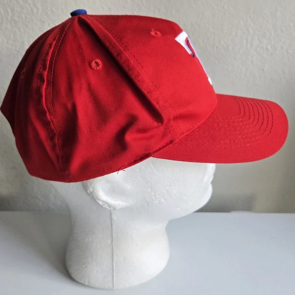 Vintage MLB Texas Rangers Hat Cap Men's Red Snapback Logo Athletic 90s‎